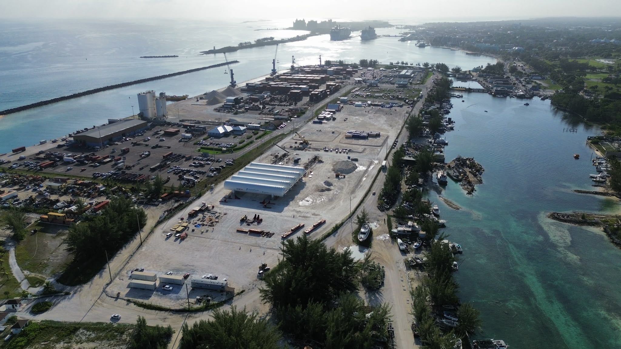 LNG Tanks in Place at Arawak Cay Site 1