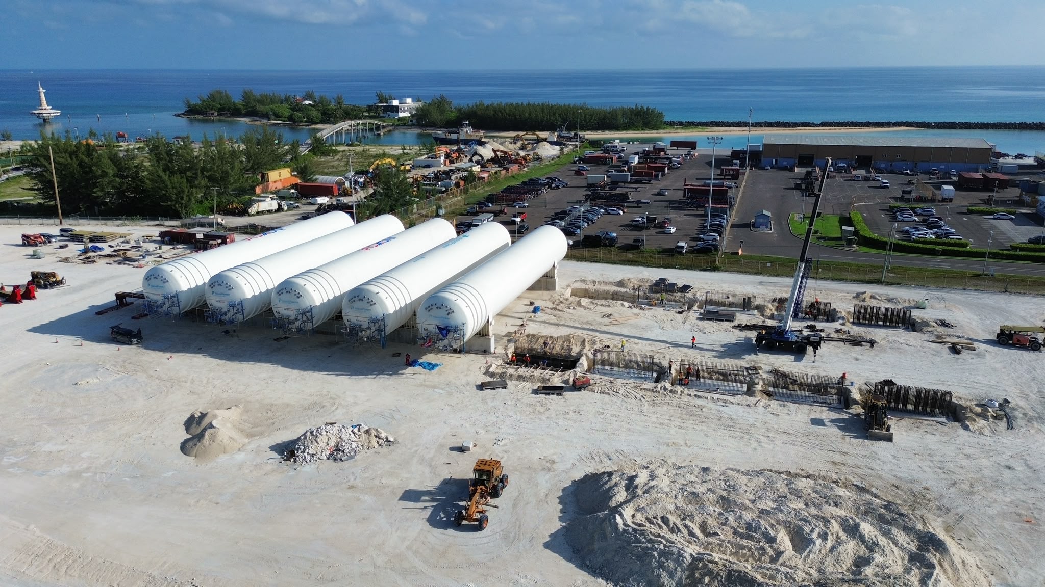 LNG Tanks in Place at Arawak Cay Site 5